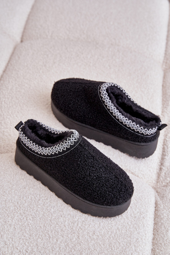 copy of snow boots Women's platform Z Haftem black color Tirissa