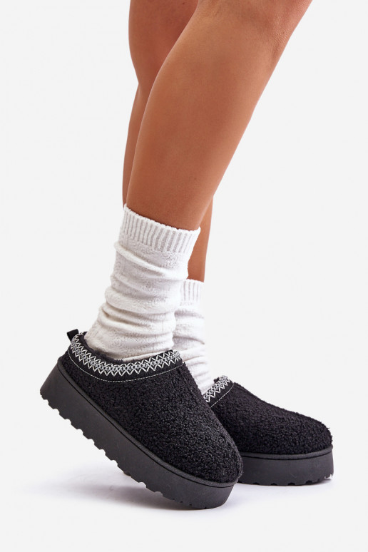 copy of snow boots Women's platform Z Haftem black color Tirissa