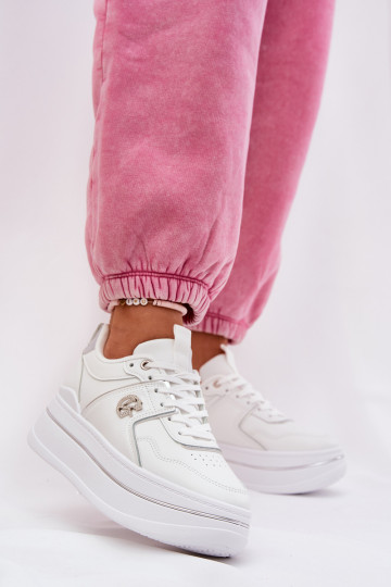 Women's Sports Shoes On Platform White Caldeno 2