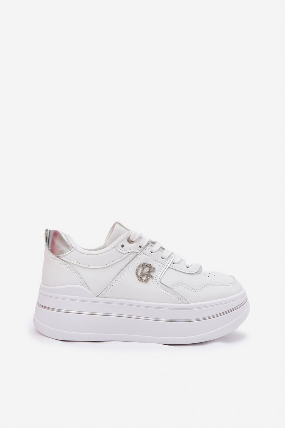 Women's Sports Shoes On Platform White Caldeno