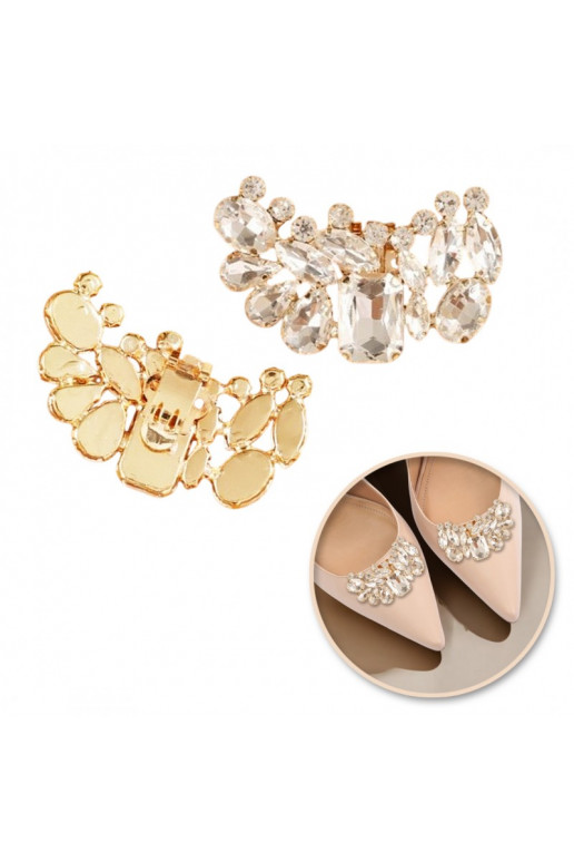 Klipsy  with crystals andcyrkoniami 2 pcs. KDB55