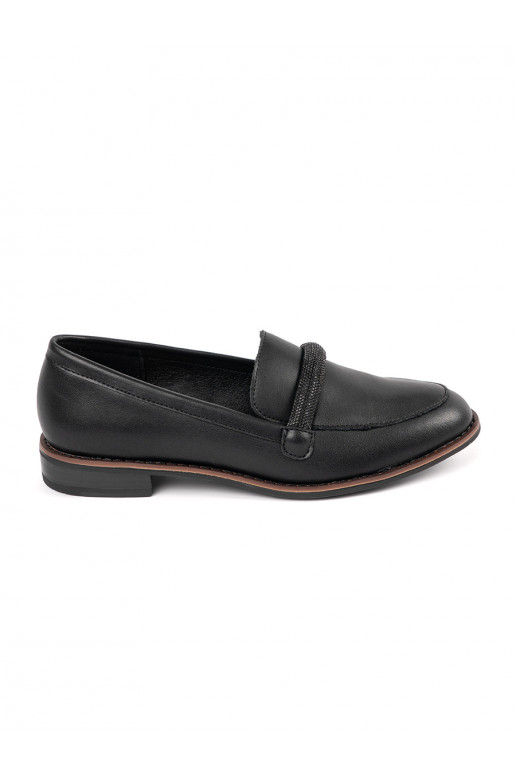 black Women's moccasins ze skórzaną wkładką Sergio Leone