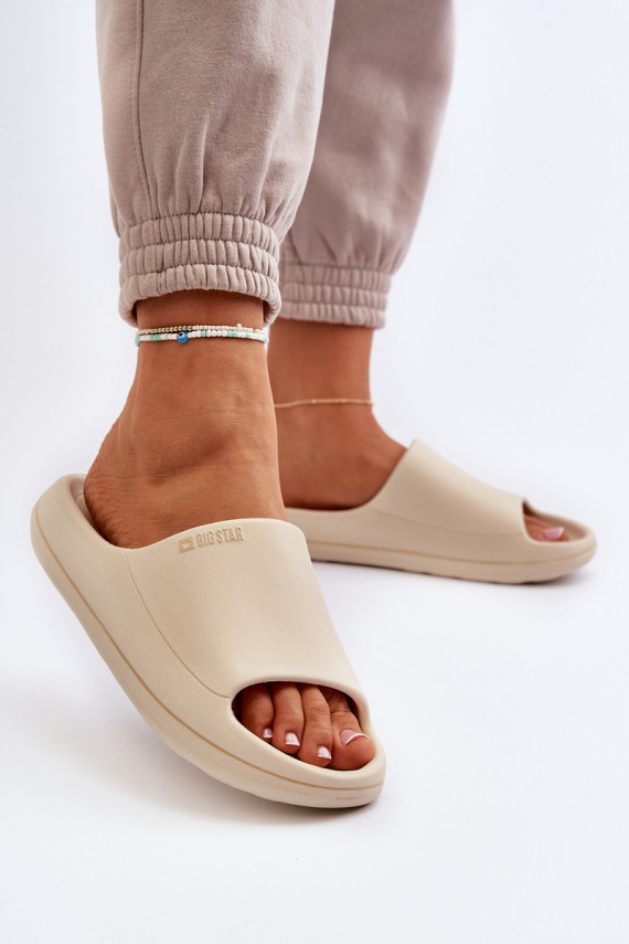 Light Women's Flip-Flops Big Star Beige