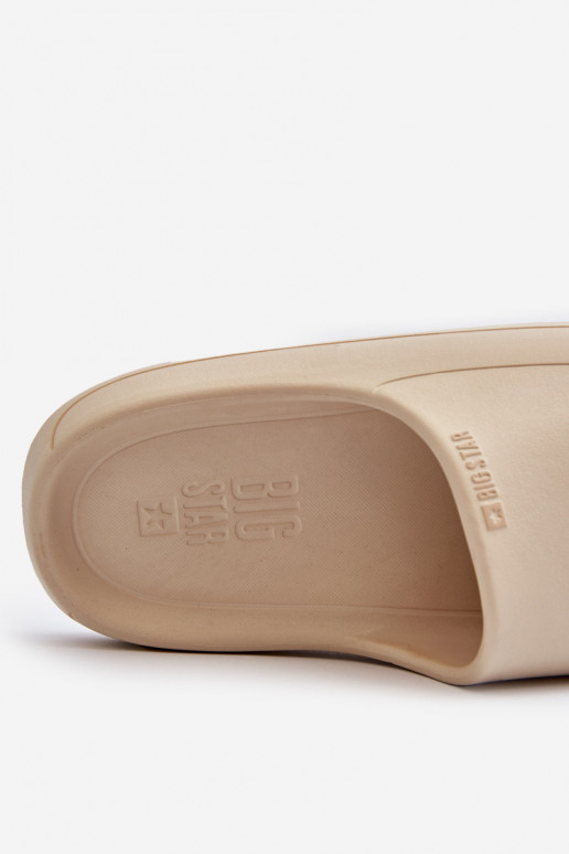 Light Women's Flip-Flops Big Star Beige