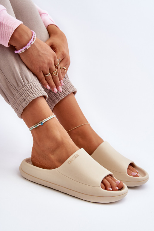 Light Women's Flip-Flops Big Star Beige