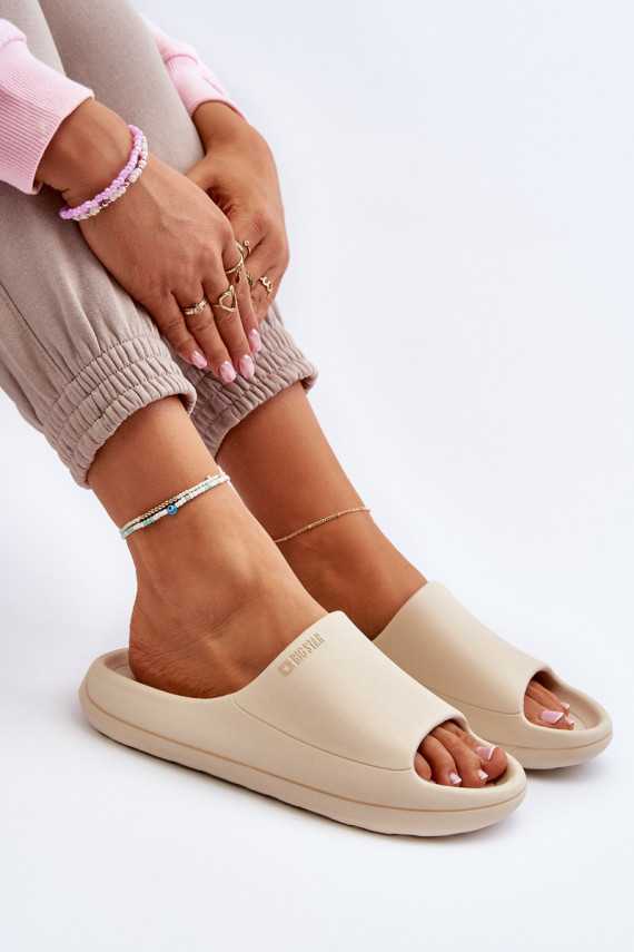 Light Women's Flip-Flops Big Star NN274A040 Beige