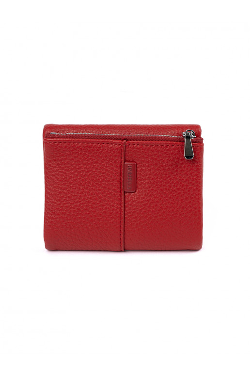 Small red Women's wallet eco leather