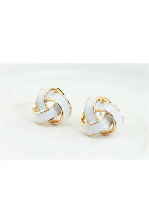 Earrings White color ZE M K187