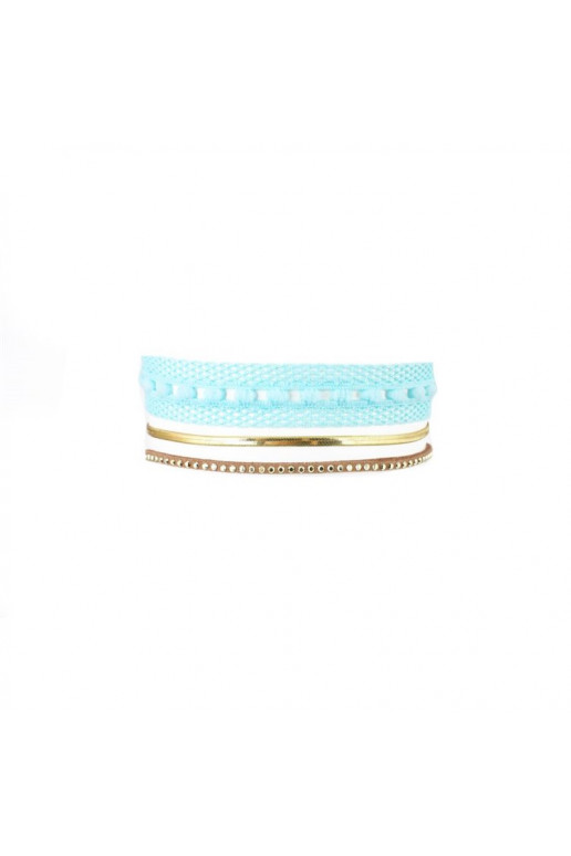 Necklace CHOKER KORONKA - blue N520N