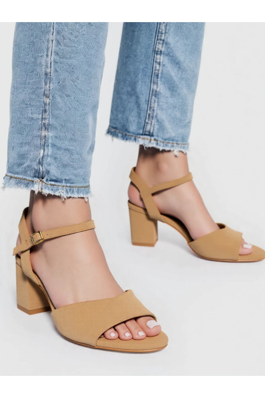 Women's sandals AURIA khaki colors
