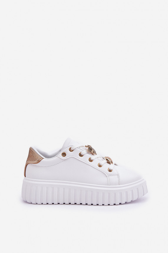 Women's sneakers with embellishments white Grelesi