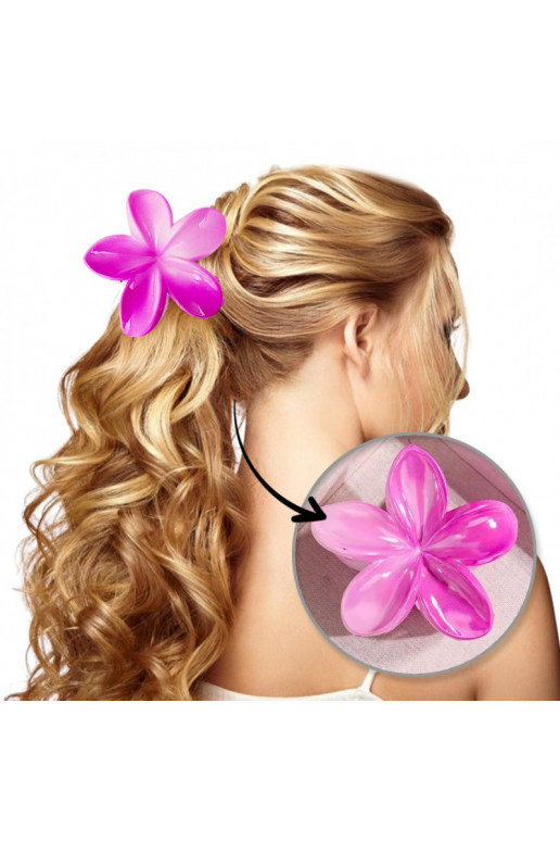 Gorgeous Barrette hair clip XL  OMBRE pink lato 7,5 x 7,5cm SP380