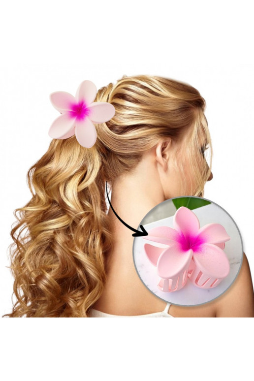 Gorgeous Barrette hair clip XL  OMBRE matowa pink 7,5 x 7,5cm SP382