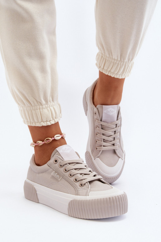 Women's sneakers on a thick sole Lee Cooper LCW-24-31-2178 Grey