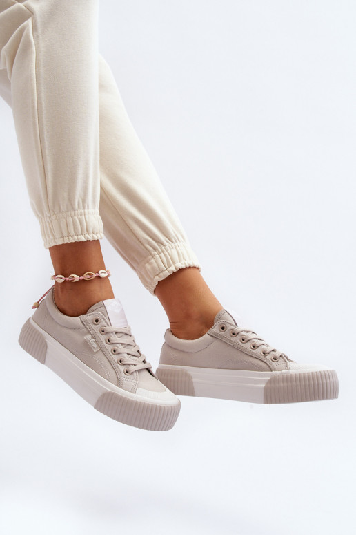 Women's sneakers on a thick sole Lee Cooper LCW-24-31-2178 Grey