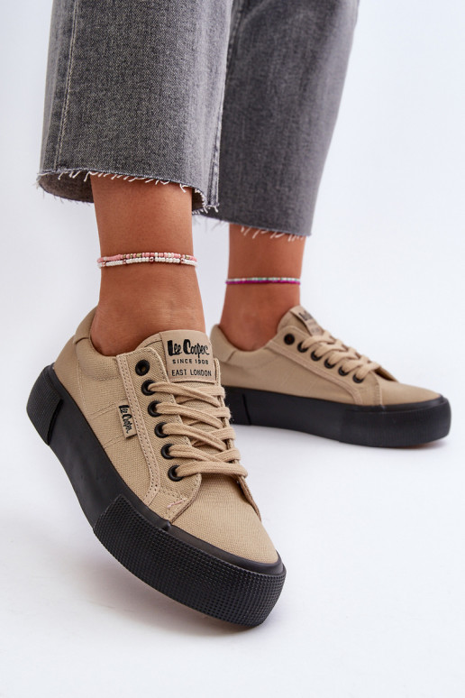 Women's sneakers Lee Cooper LCW-24-31-2721 Beige