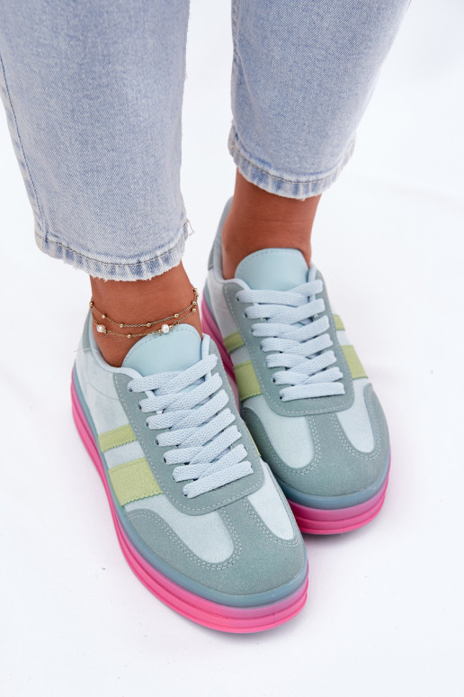 Low Platform Sneakers Blue Ovivene