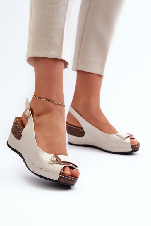 Women's Lightweight Wedge Sandals Comfort Shoes Silver Efravia
