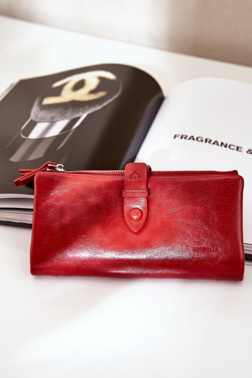 Women's Eco Leather Wallet Red Irinda