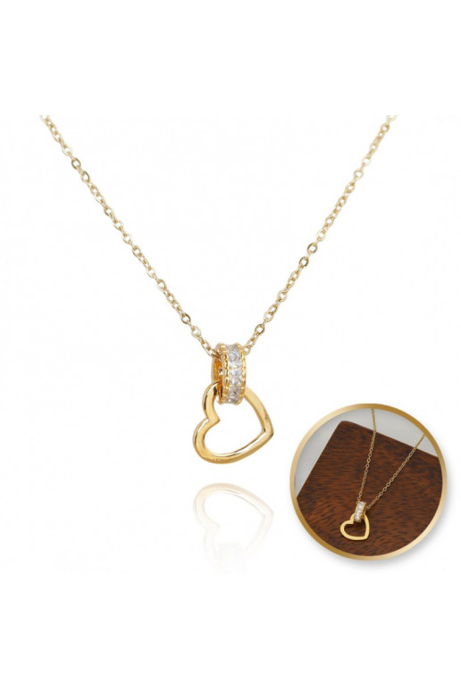 Necklace The heart from stainless steel ,NST2112