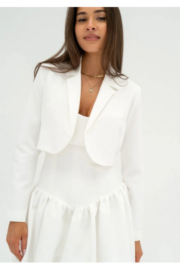 Iris - Ecru short blazer