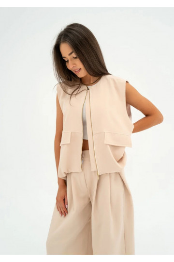 Nyla - Beige vest 2