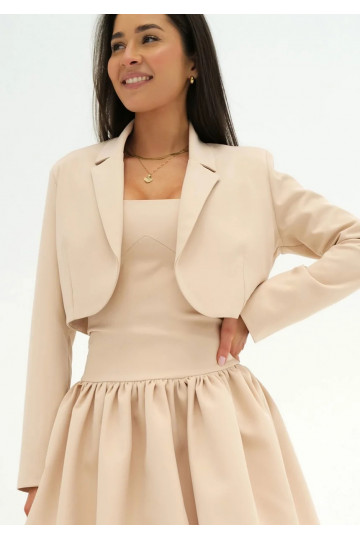 Iris - Beige short blazer 2