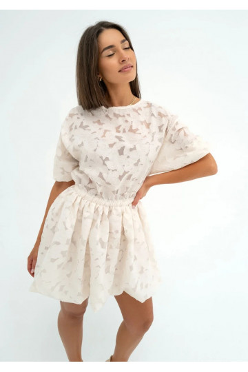 Catie - Creamy openwork...