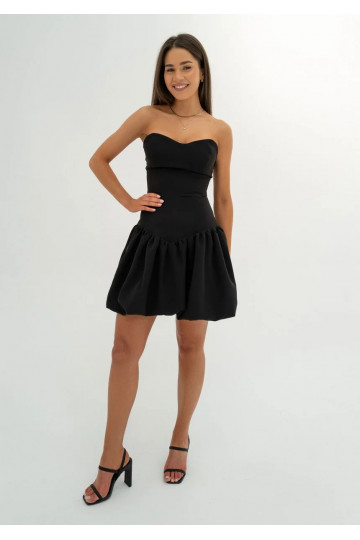 Leyna - Black mini bomb dress 2