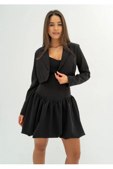 Iris - Black short blazer