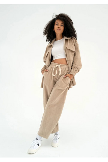 Cord - Beige curduroy trousers