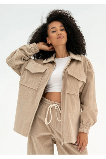 Cord - Beige curduroy jacket 2