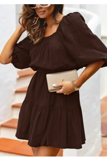 Maud - Boho brown muslin...