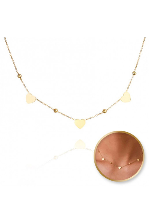 Necklace from stainless steel , serca, NST2033