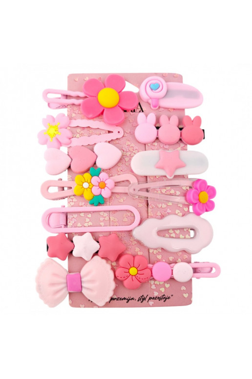Set pakiet 1four in one spinek wsuwek , ki, kokardka pink SP411