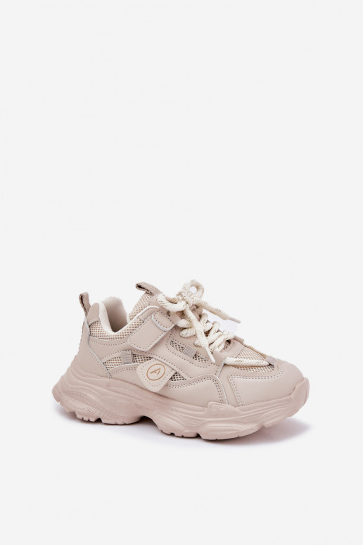 Children's Sneakers On Platform Beige Hanomess