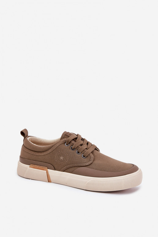 Fabric Mens Sneakers Big Star RR174064 Khaki