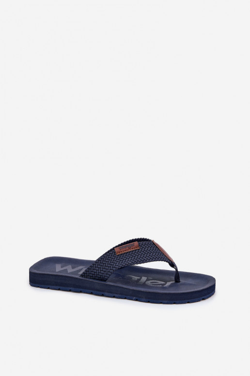 Men's flip-flops WRANGLER ZANE FLIPFLOP MEN LOW 20251044.24H navy