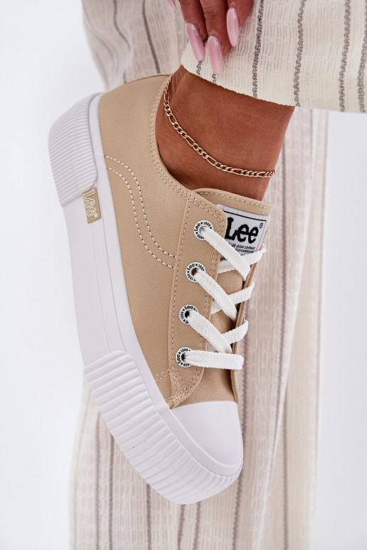Women's Platform Sneakers Beige LEE ISLA C WOMEN LOW 50251001