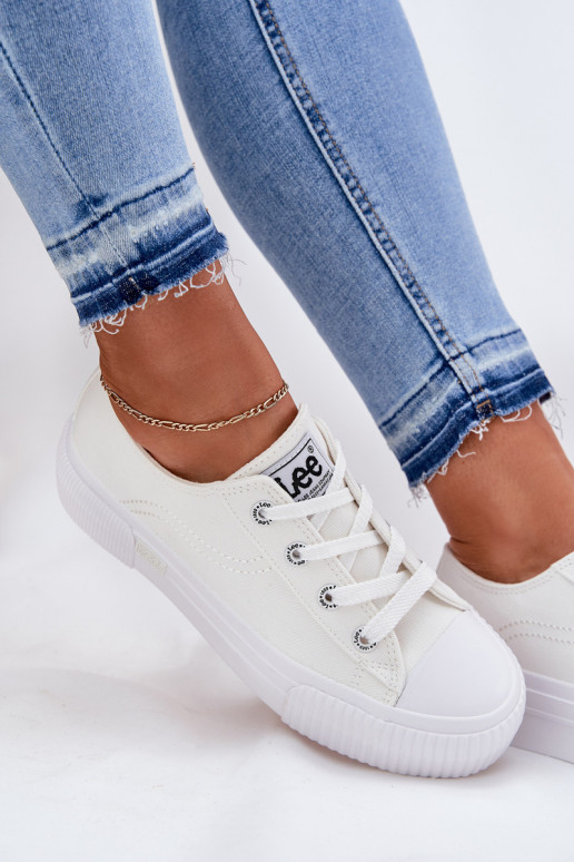 Womens Platform Sneakers White LEE ISLA C WOMEN LOW 50251001