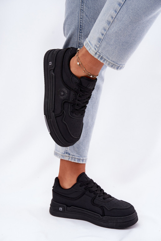 Low Women's Sneakers Big Star RR274A311 HI-POLY SYSTEM Black