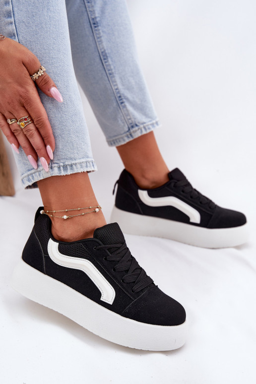 Women's Platform Sneakers Black Tellnira
