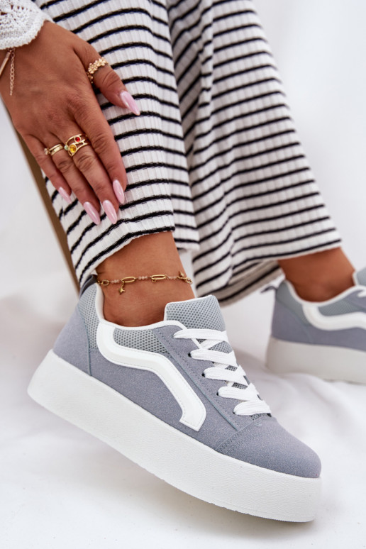 Women's Platform Sneakers Blue Tellnira