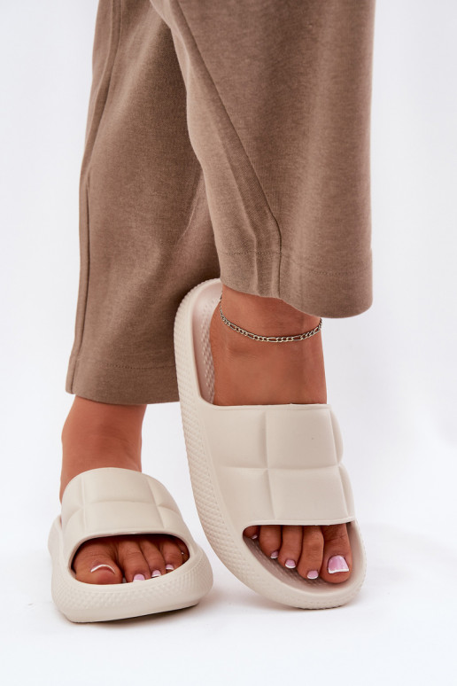 Foam Women's Slippers LEE MAYA SLIDER WOMEN LOW 50251016 Beige