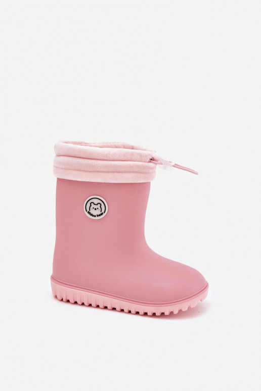 Children's rubber boots with insulation pink Odirisse