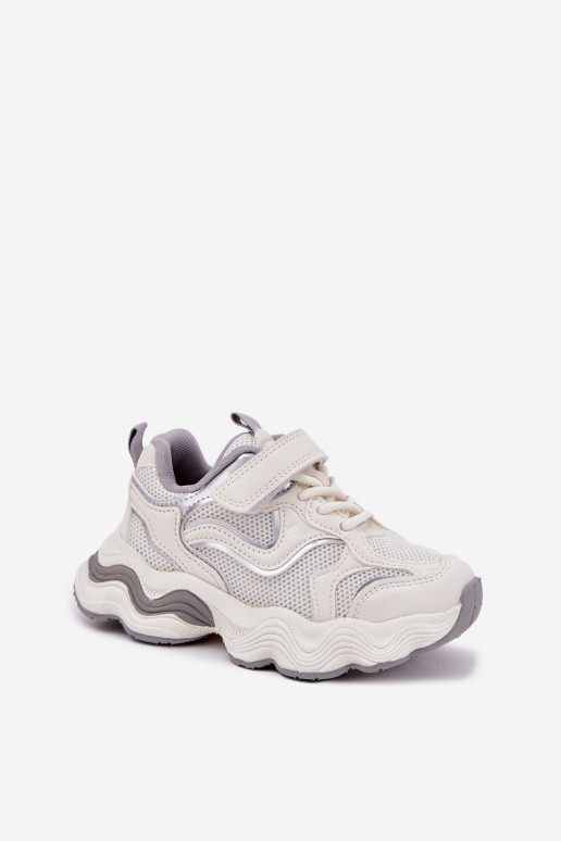 Children's Sneakers On Thick Sole White Lianees