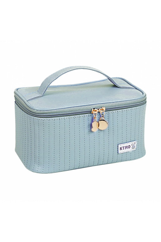 Folding cosmetics bag pikowany   denim KS71