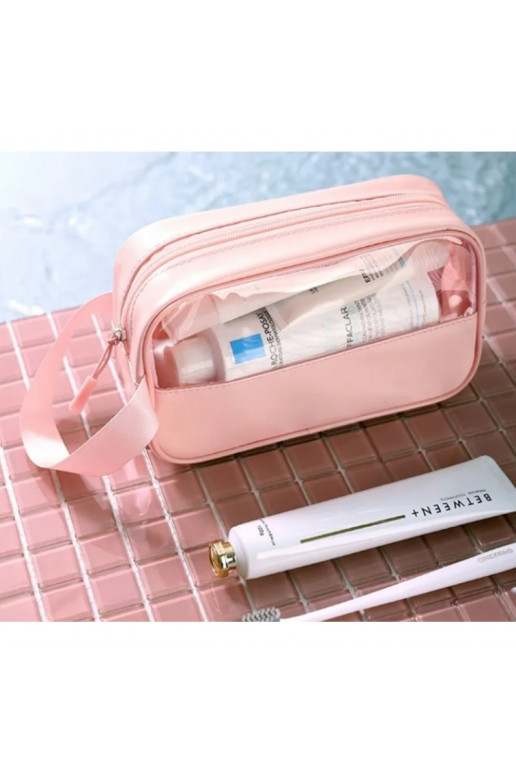 Folding cosmetics bag  size S  pink KS90