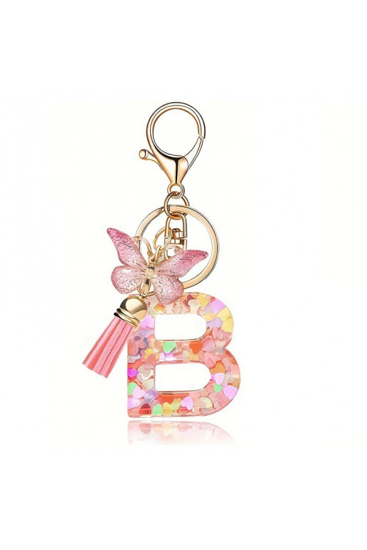 Keychain LITERKA "B"   serca BRL328B