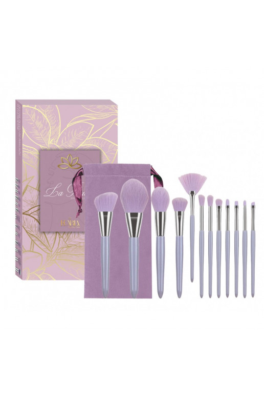 Makeup brush set 13 pcs.  purple PZ28FIO